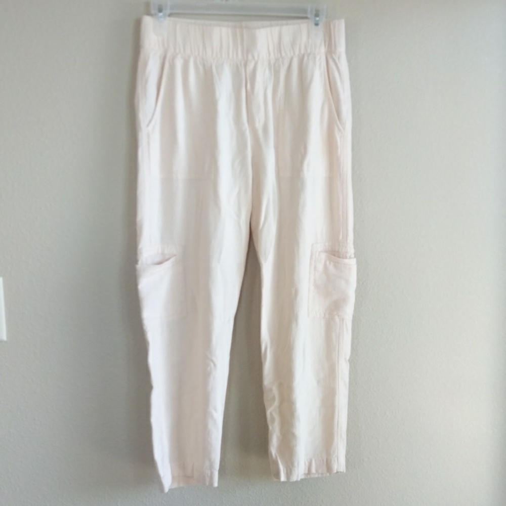 Soft Surroundings size XS Linen Pull On Cargo Pants